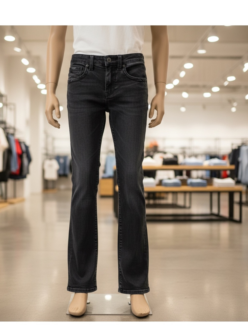 Buckle Black Kids' Straight-Leg Jeans Size 12R Fit No.9 Jr Bootcut In Black NWOT